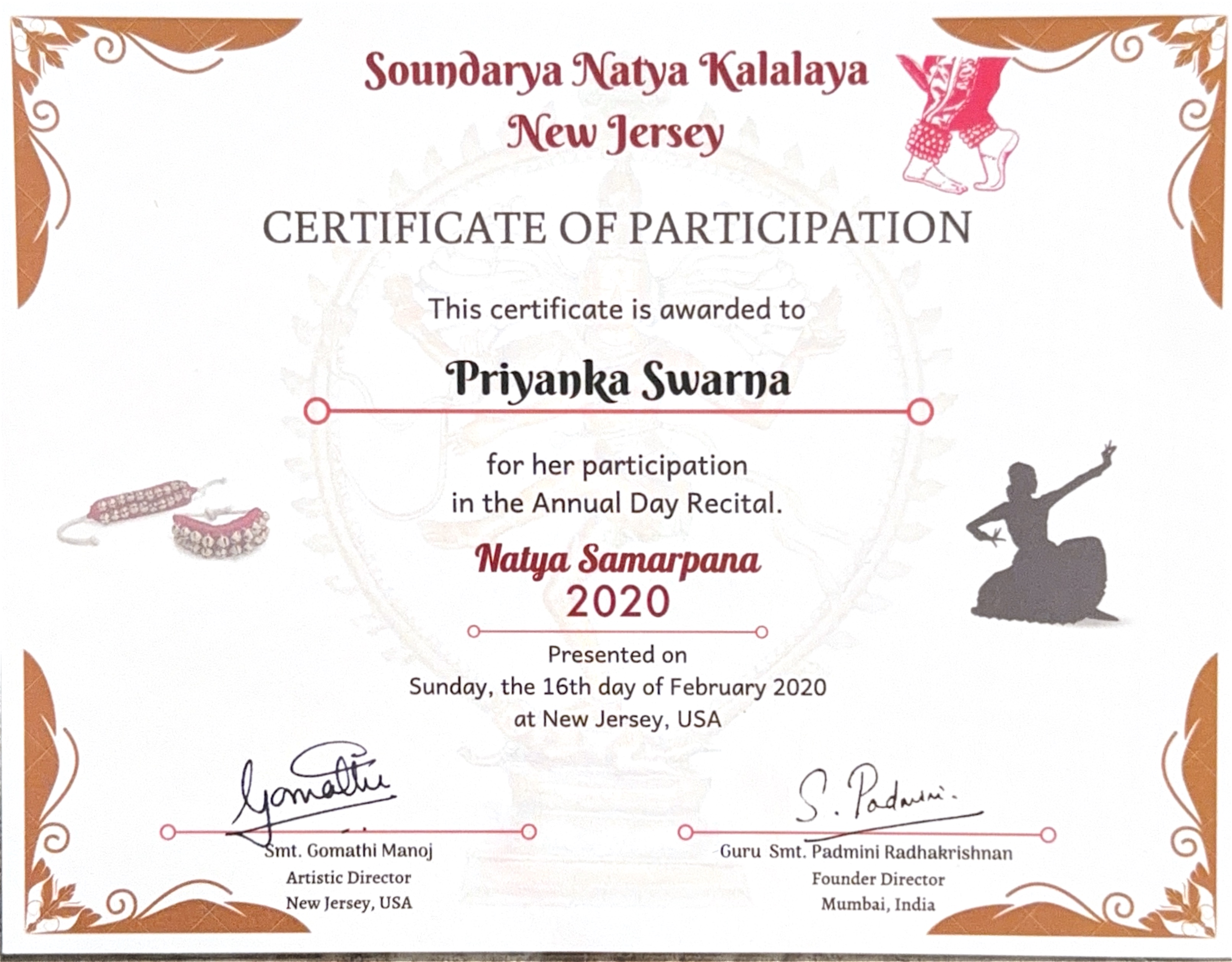 Natya Samarpana Recital Thumbnail